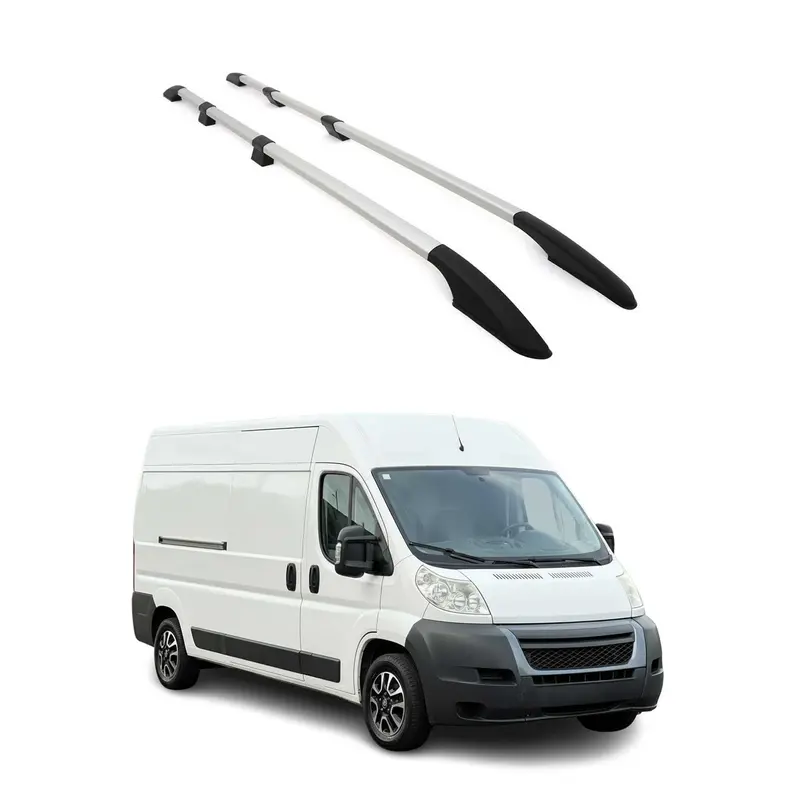 2006-2024 Peugeot Boxer II Barres de toit longitudinales  L3 H2 Alu Silber 2x