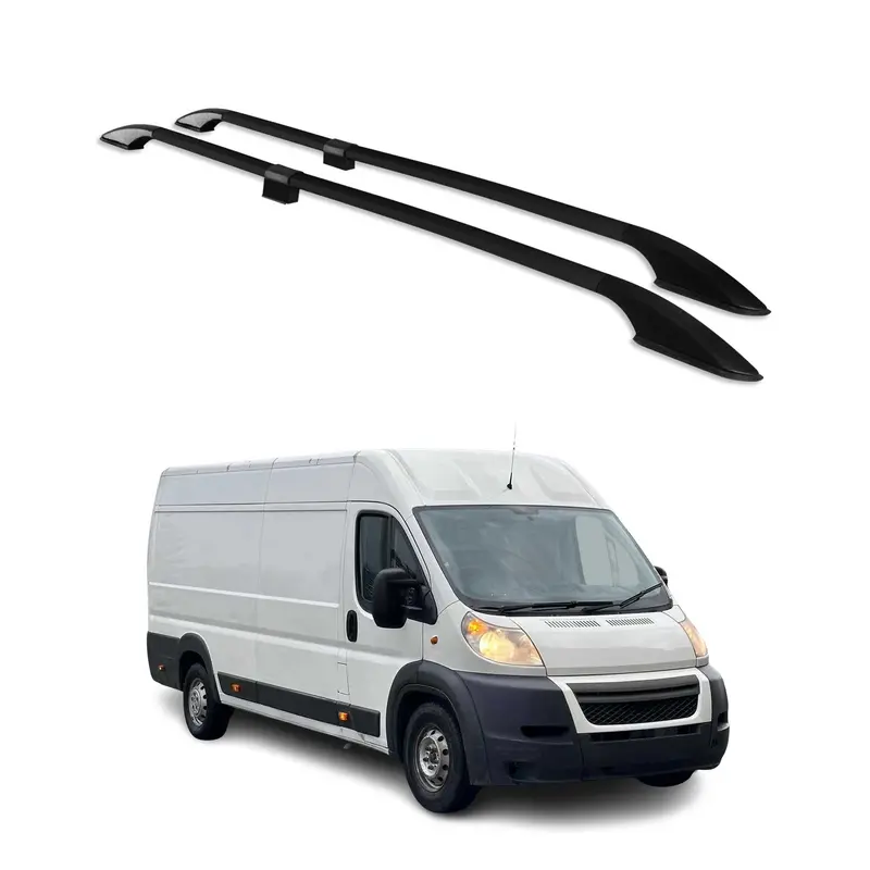 2006-2026 Citroen Jumper Barres de toit longitudinales  L3 H2 Alu Noir