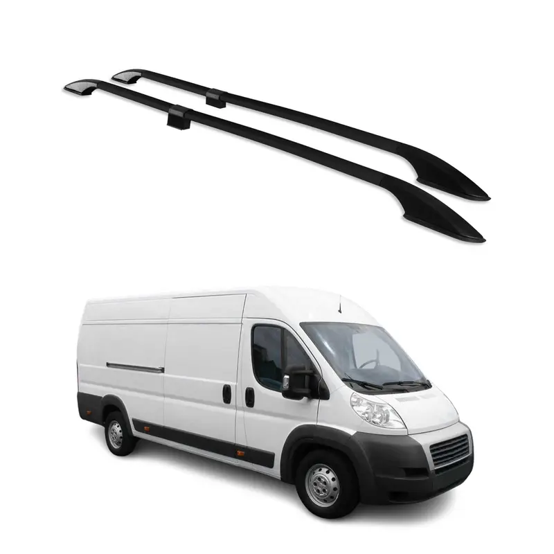 2006-2026 Fiat Ducato III Barres de toit longitudinales  L3 H2 Alu Noir