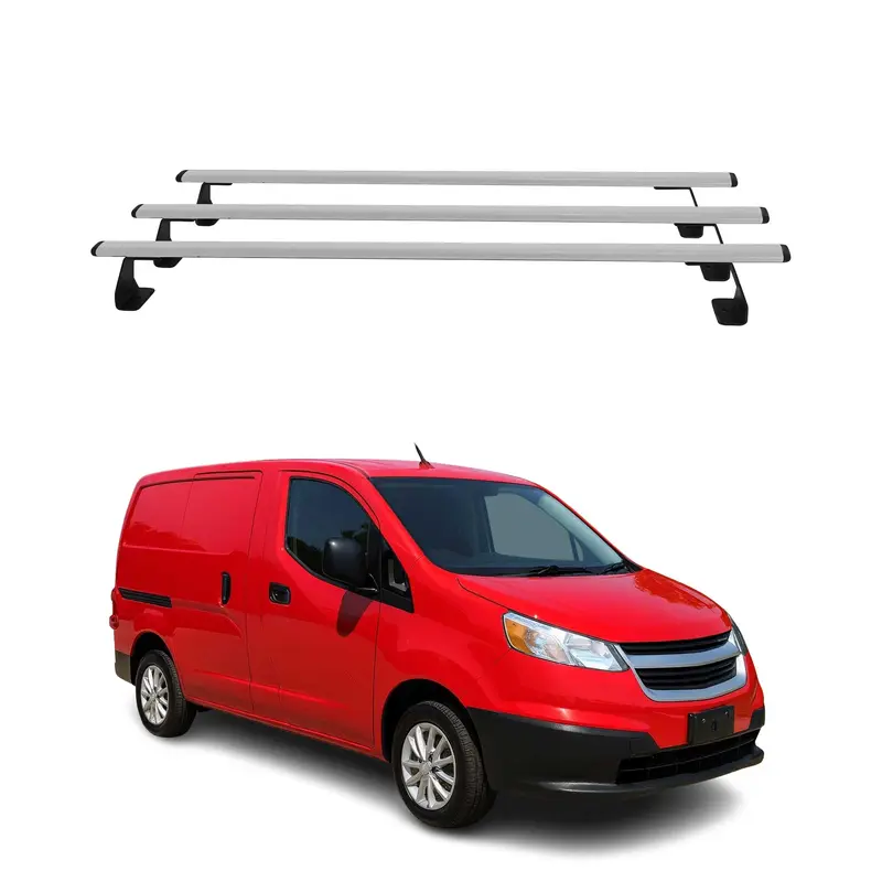 2009-2020 Nissan NV200 Barres transversales de coffre Acier Gris 3 Pcs