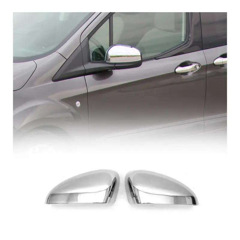 2014-2018 Ford Transit/Tourneo Courier PRE-FL Coques de Rétroviseurs ABS Argent