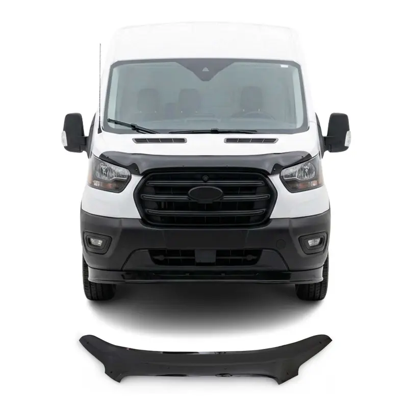2014-2019 Ford Transit PRE-FL Déflecteur de Capot en Acrylique Noir