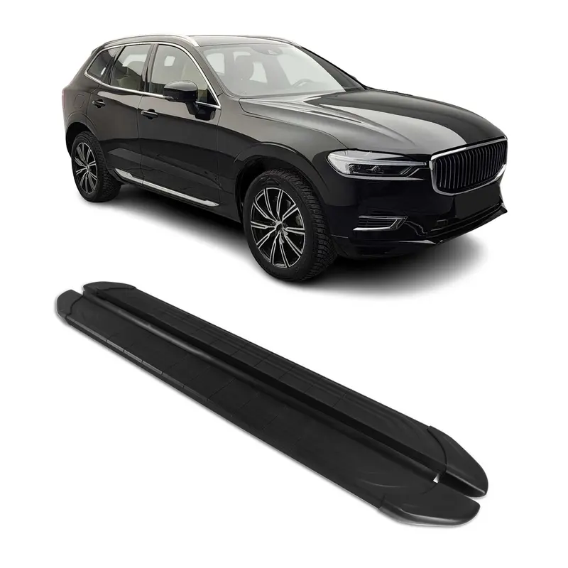2018-2026 Volvo XC60 Marchepieds latéraux pédale 2Pcs Aluminium Noir