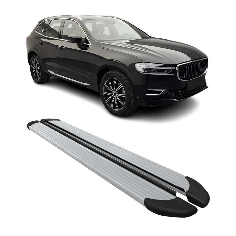 2018-2026 Volvo XC60 Marchepieds latéraux pédale Aluminium 2x Gris