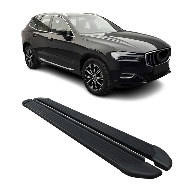 2018-2026 Volvo XC60 Marchepieds latéraux pédale Noir 2Pcs Aluminium