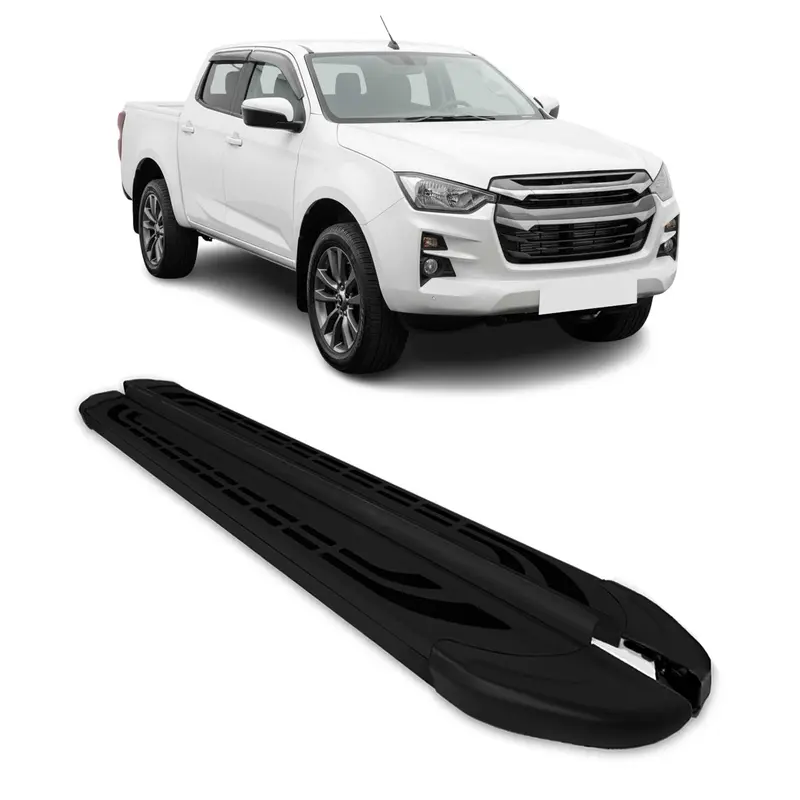 2019-2026 Isuzu D-max III Marchepieds Latéraux pédale Noir Aluminium 2Pcs