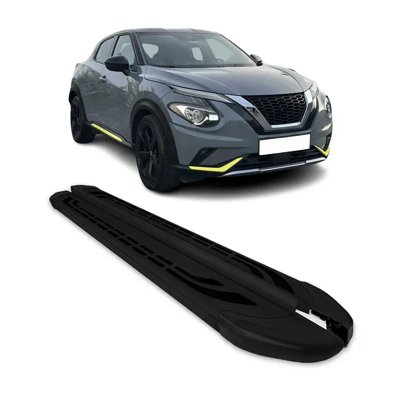 2019-2026 Nissan Juke II Marchepieds latéraux pédale Aluminium Noir 2Pcs