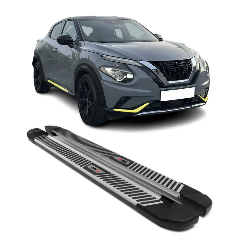 2019-2026 Nissan Juke II Marchepieds latéraux pédale Aluminium Noir Gris 2Pcs