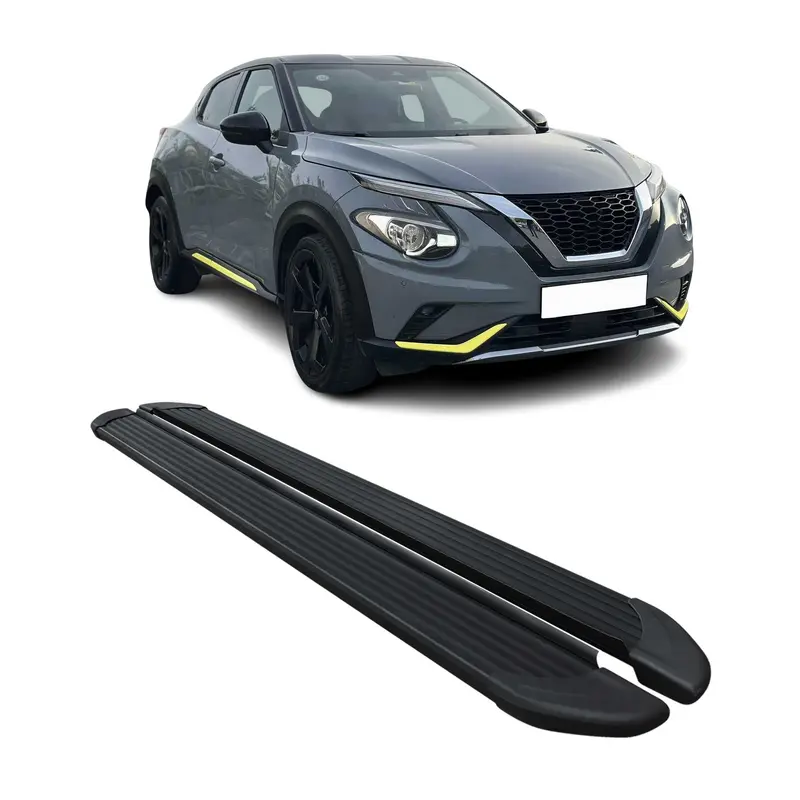 2019-2026 Nissan Juke II Marchepieds latéraux pédale Noir 2Pcs Aluminium