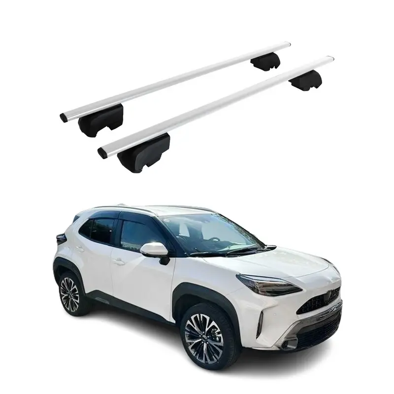 2020-2023 TOYOTA YARIS CROSS XP210 Barres de toit Transversales Acier Argent ABE