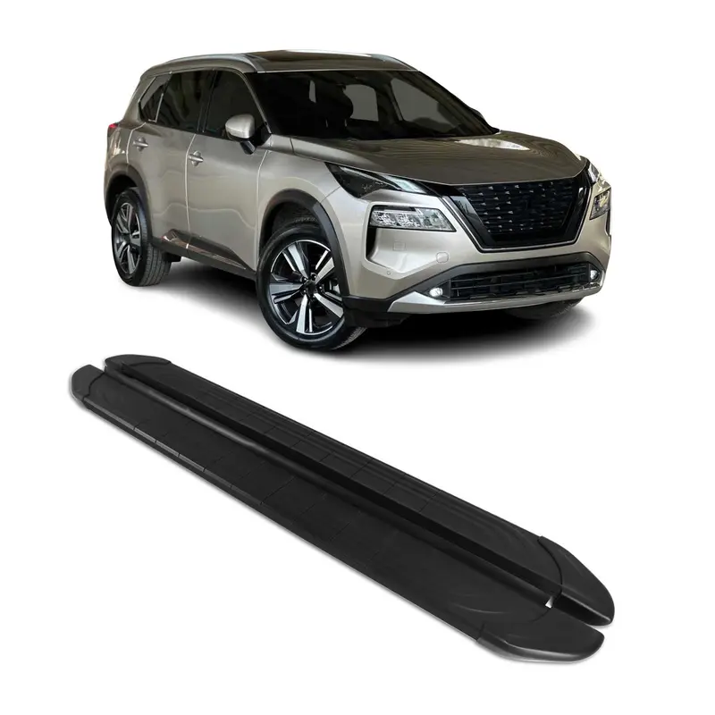 2022-2026 Nissan X-Trail Marchepieds latéraux pédale 2Pcs Aluminium Noir