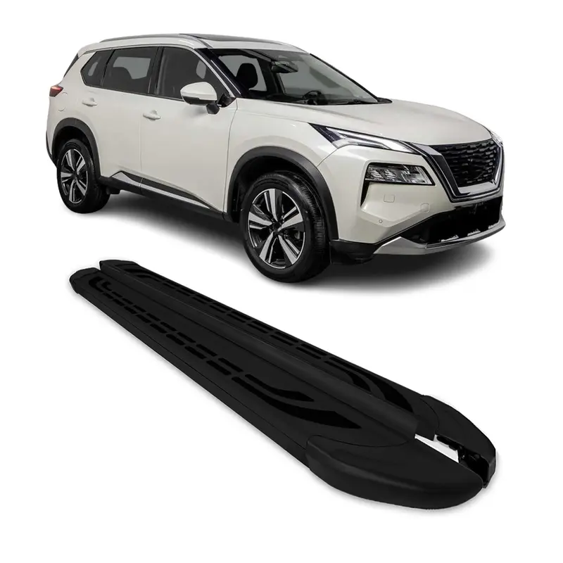 2022-2026 Nissan X-Trail Marchepieds latéraux pédale Aluminium Noir 2Pcs
