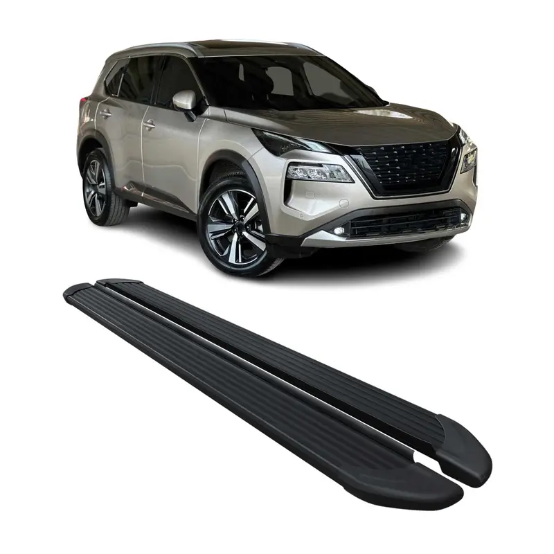 2022-2026 Nissan X-Trail Marchepieds latéraux pédale Noir 2Pcs Aluminium