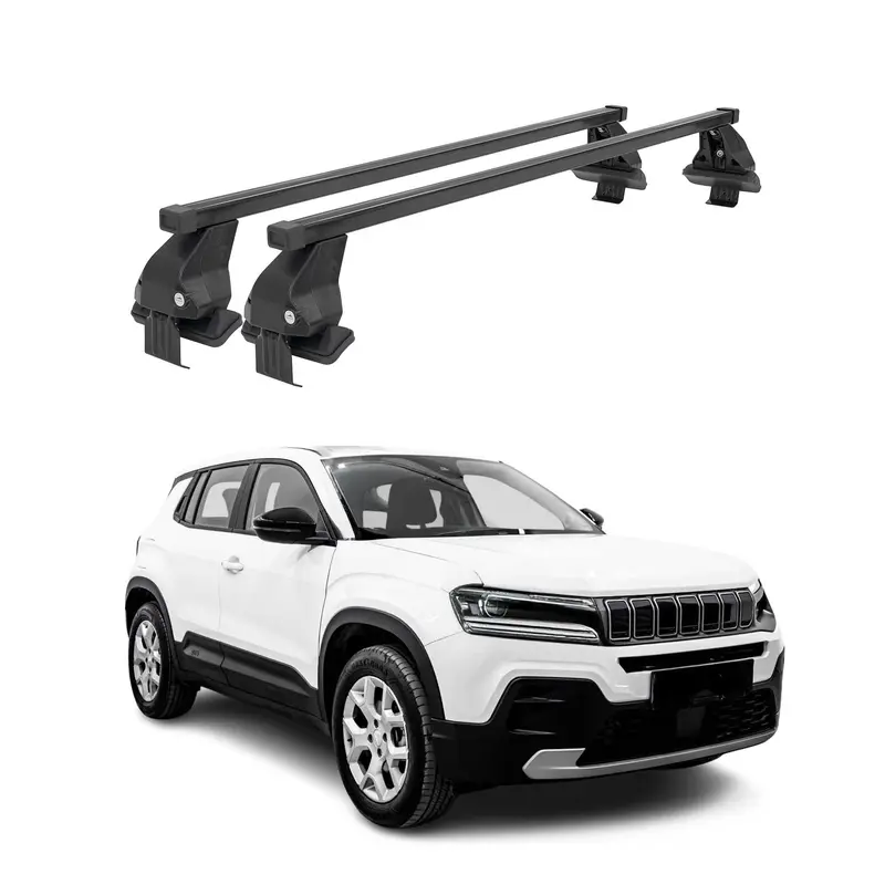 2023-2026 Jeep Avenger Menabo Barres de toit Transversales Noir 2x