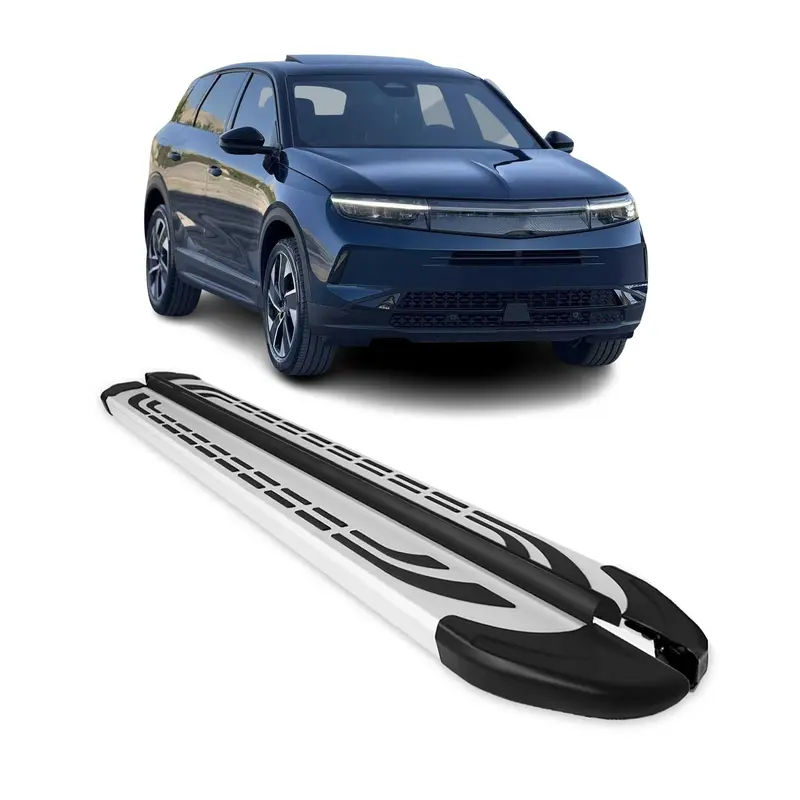 2024-2026 Opel Grandland II Marchepieds Latéraux pédale Aluminium Gris 2Pcs
