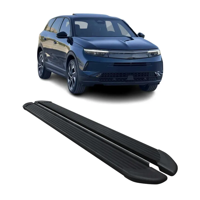 2024-2026 Opel Grandland II Marchepieds Latéraux pédale Aluminium Noir 2Pcs
