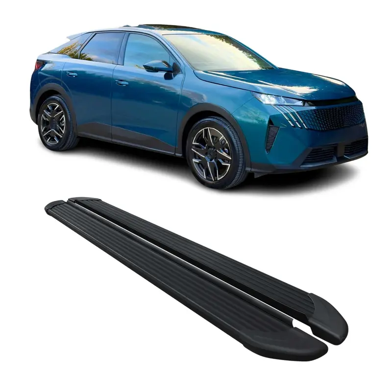 2024-2026 Peugeot 3008 III Marchepieds Latéraux pédale Aluminium Noir 2Pcs