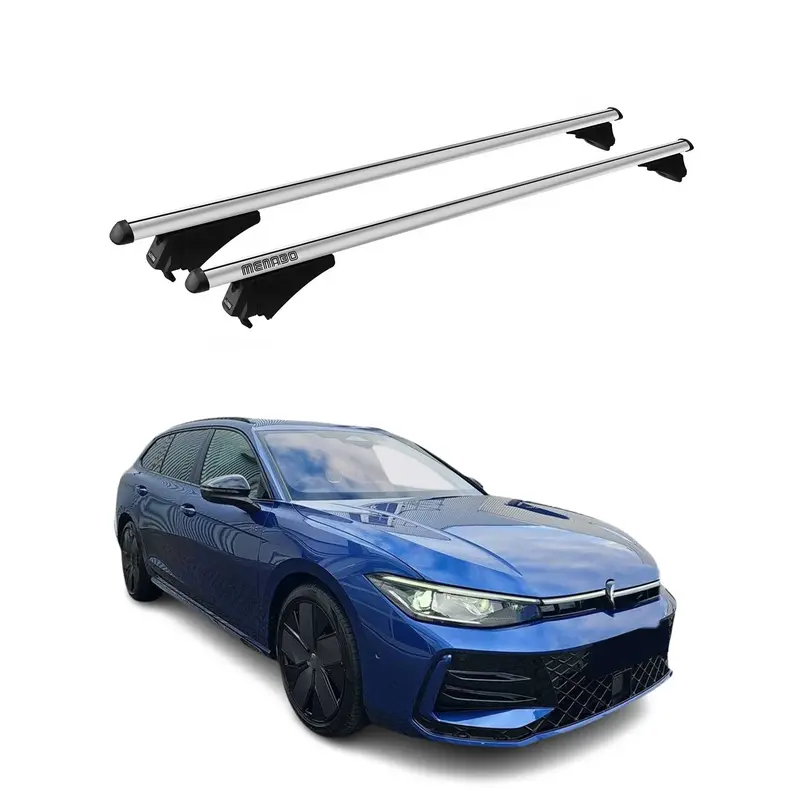 2024-2026 VW Passat B9 Break Tiger Barres de toit transversales Gris Aluminium