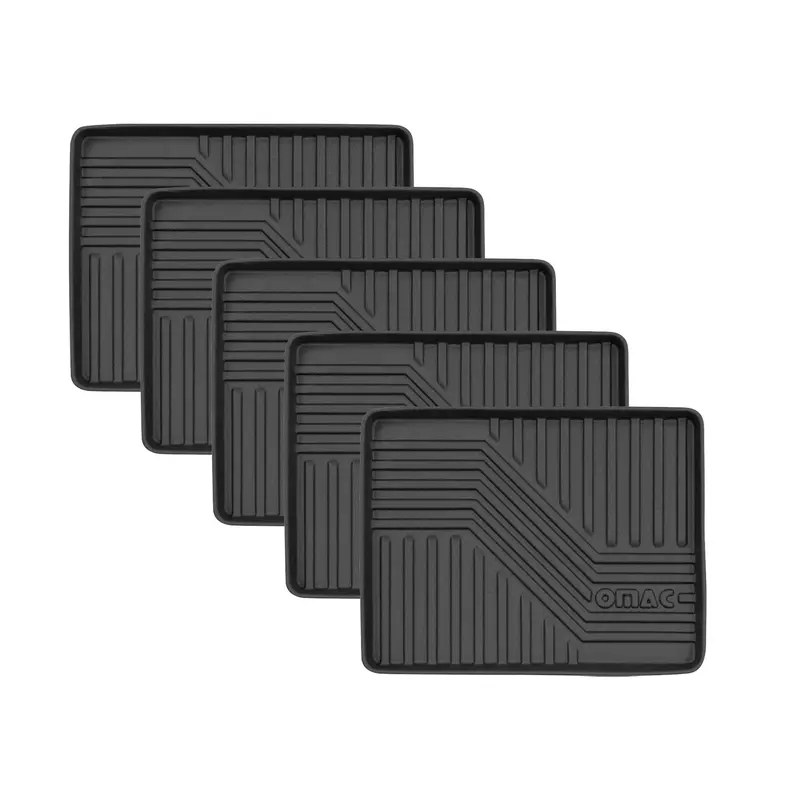 5x OMAC Tapis polyvalent pour cuisine, chaussures, machine à café, gamelle 43x33