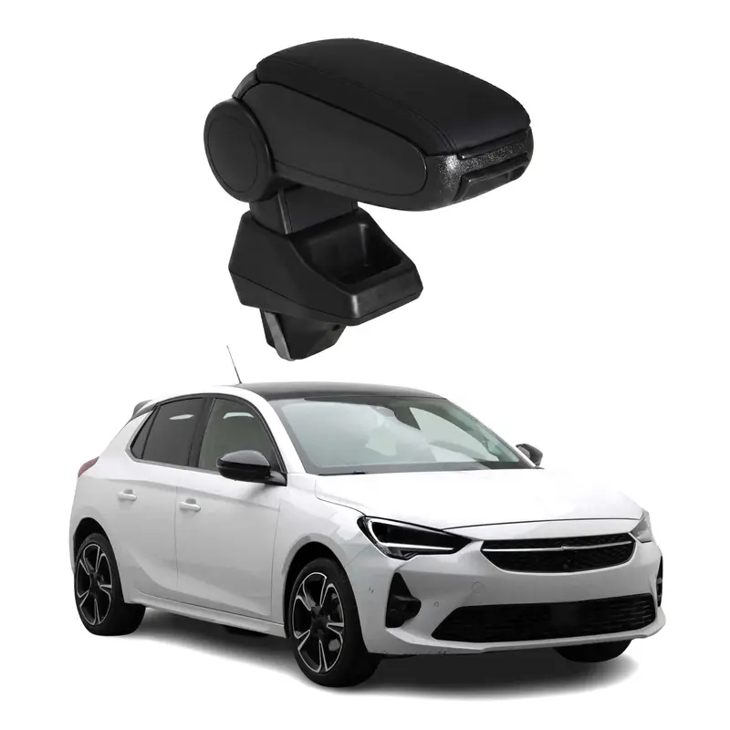Accoudoir pour Opel Corsa F 2019-2022 Pre-FL Vinyl Abs Noir