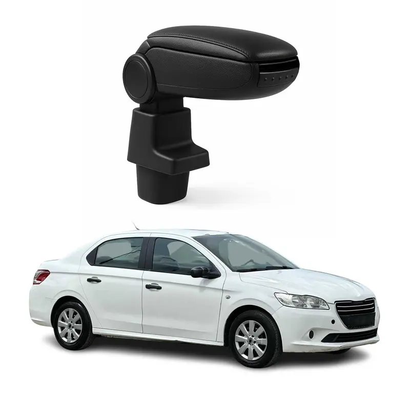 Accoudoir pour Peugeot 301 2012-2021 Vinyl Abs Noir