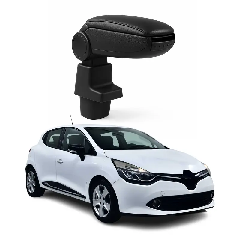 Accoudoir pour Renault Clio 2012-2020 Vinyl Abs Noir