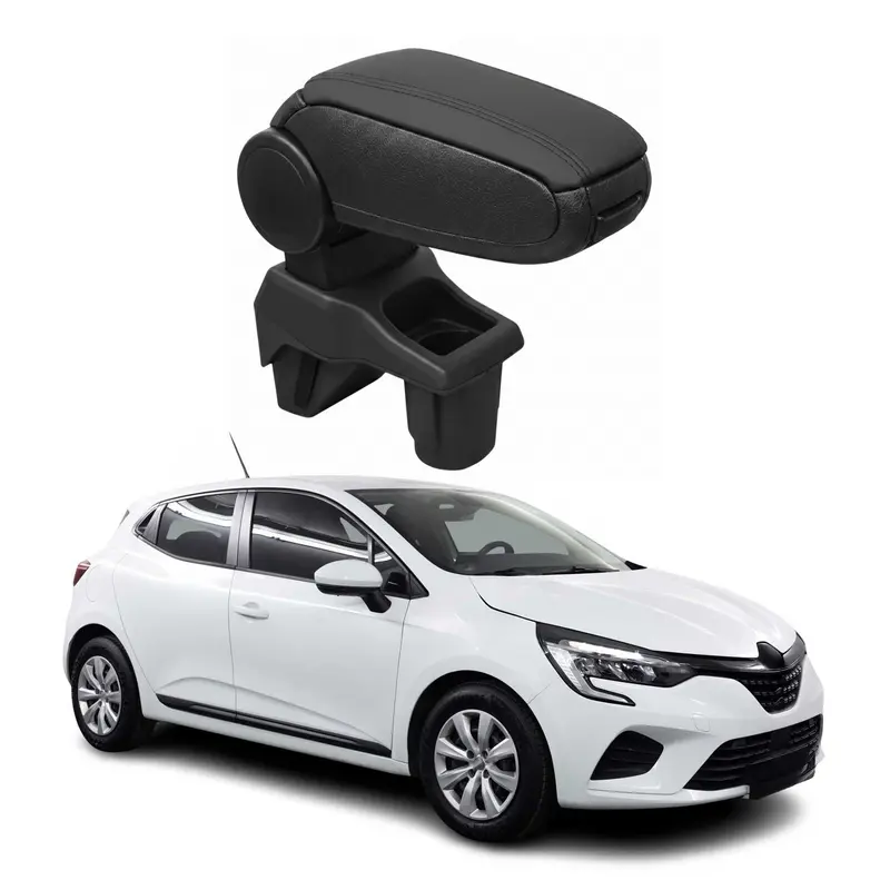 Accoudoir pour Renault Clio V HB 2019-2025 Vinyl Abs Noir