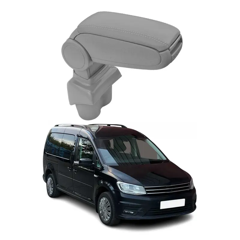 Accoudoir pour VW Caddy 2003-2020 Vinyl Abs Gris