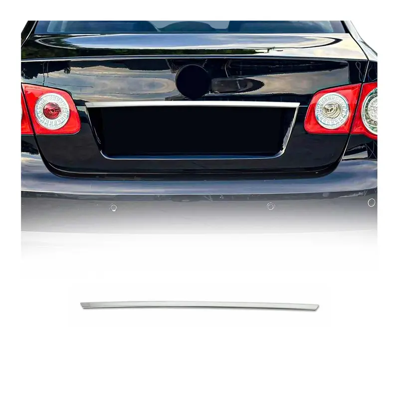 Arrière coffre couvercle moulure pour Skoda Fia 2000-2007 en acier inox Chromé