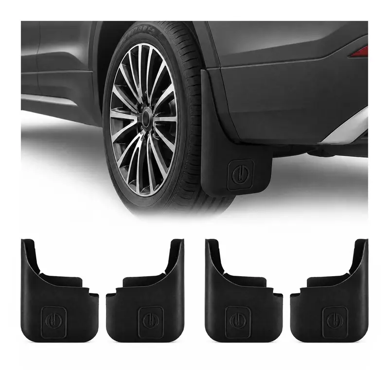Avant Arrière Bavettes Garde-Boue Universal pour Fiat Freemont 2011-16 4Pcs Noir