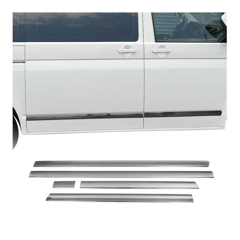 Baguette Latérale de porte pour VW T6 T6.1 Transporter 2015-2024 L1 chromé Foncé