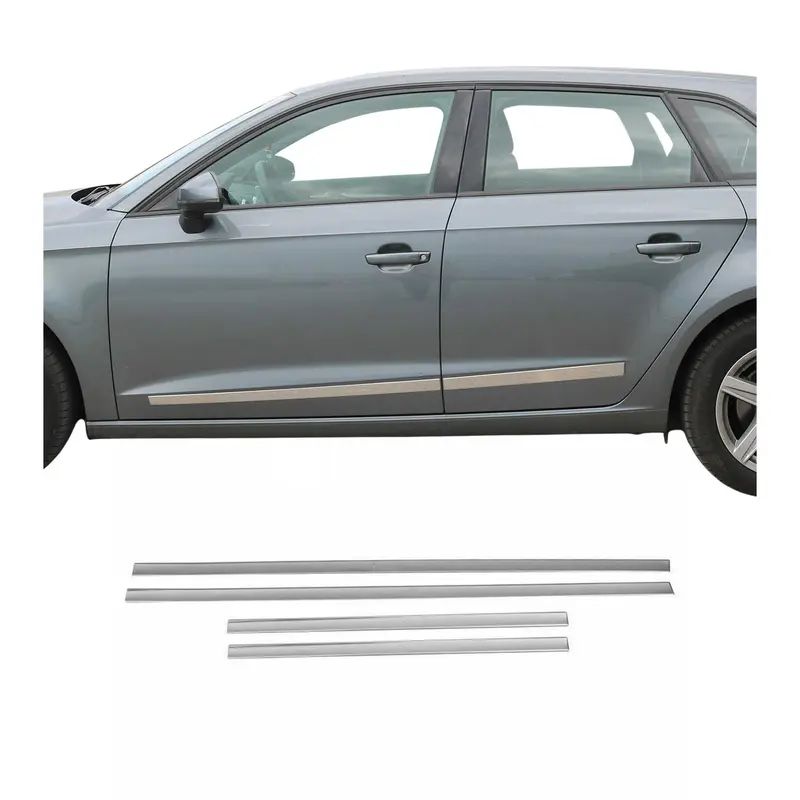 Baguette protection latérale de porte pour VW Sharan 2010-2023 inox Chromé 4x