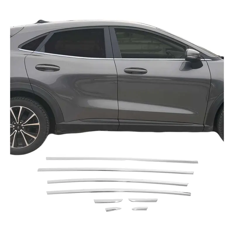 Baguettes de fenêtre cadres de fenêtre pour Ford Puma 2019-2026 en Acier inoxy