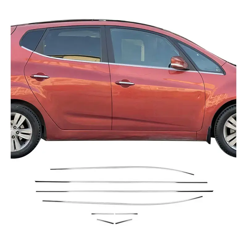 Baguettes pour contour Latérales pour Hyundai ix20 2010-2019 Acier inox chrome