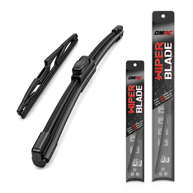 Balai d'Essuie Glace Avant + Arrière pour Peugeot 107 2005-2014