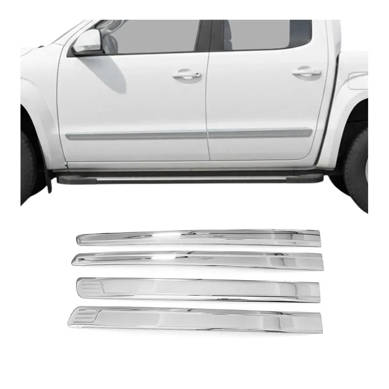Bande baguette de porte latérale pour Toyota Hilux 2015-2026 en acier inox 4Pcs
