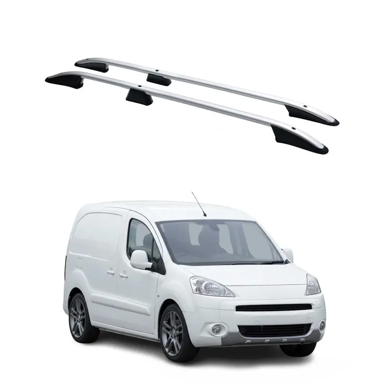 Barres de toit longitudinales pour Citroen Berlingo 2008-2018 L1 Alu Gris