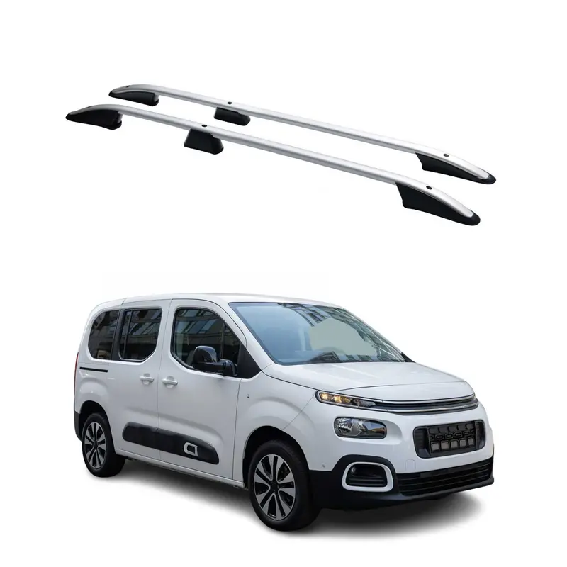 Barres de Toit Longitudinales pour Citroen Berlingo 2018-2026 Aluminium Gris