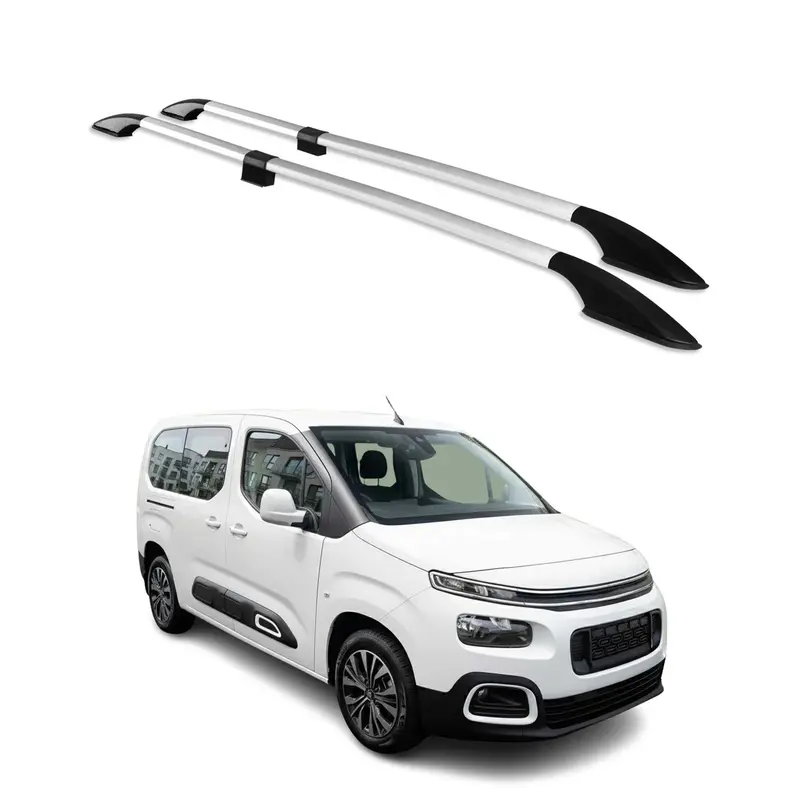 Barres de toit longitudinales pour Citroen Berlingo 2018-2026 L2 Alu Gris
