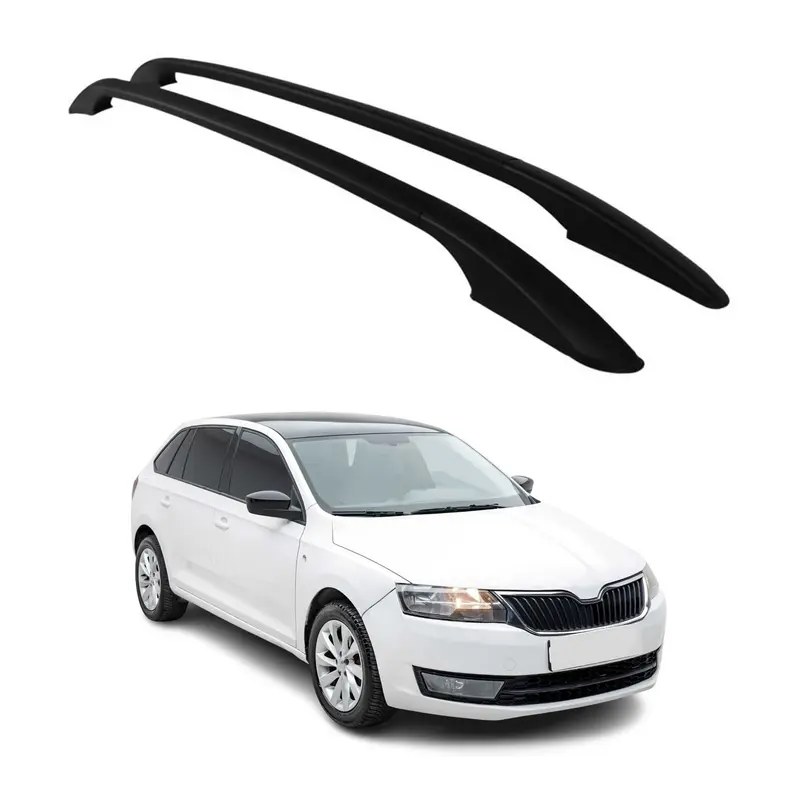 Barres de toit longitudinales pour Citroen C4 Cactus 2014-2020 en Alu noir