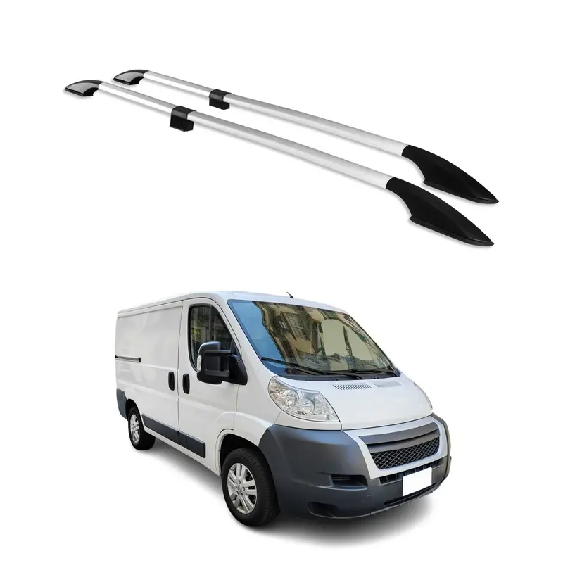 Barres de toit longitudinales pour Citroen Jumper 2006-2026 L1 court Alu Gray 4x