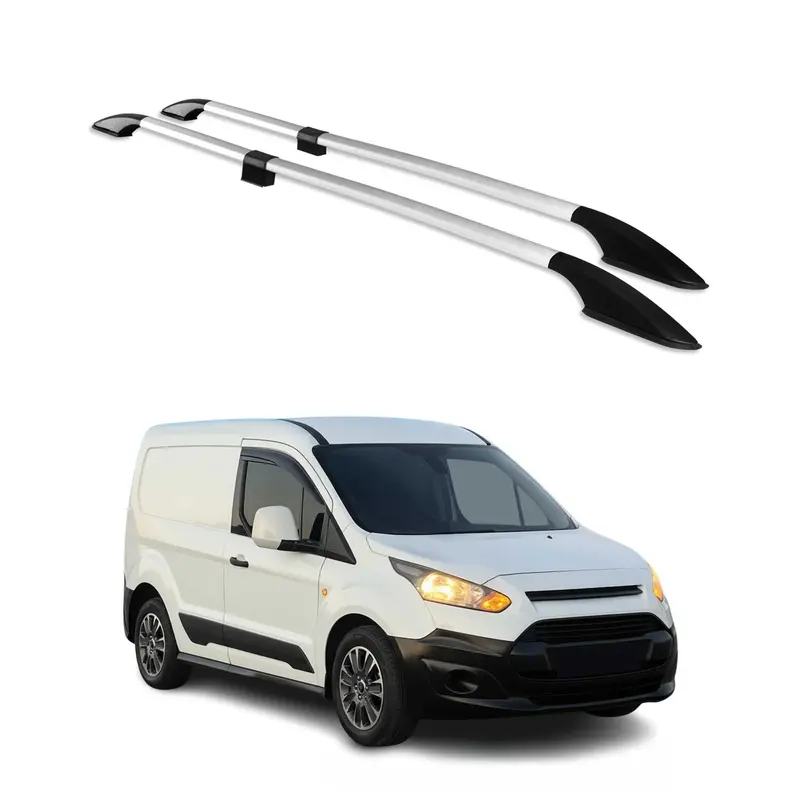 Barres de toit longitudinales pour Ford Connect 2014-2021 L1 Aluminium Gris 2Pcs