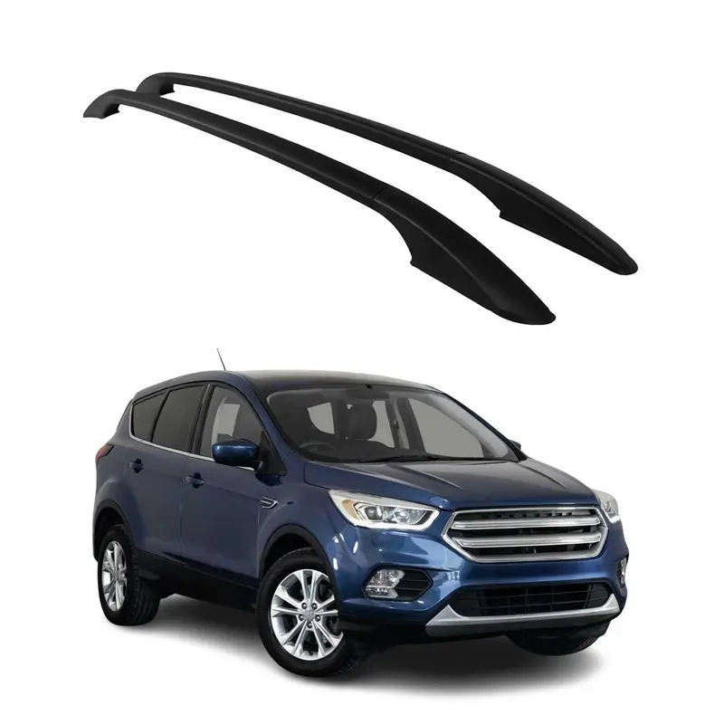 Barres de toit longitudinales pour Ford Kuga II 2012-2019 Aluminium Noir