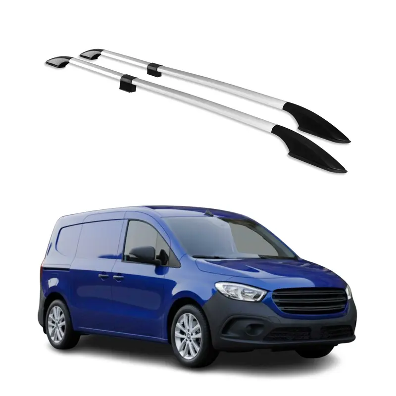 Barres de toit longitudinales pour Mercedes Citan 2021-2026 Aluminium Gray 4 Pcs