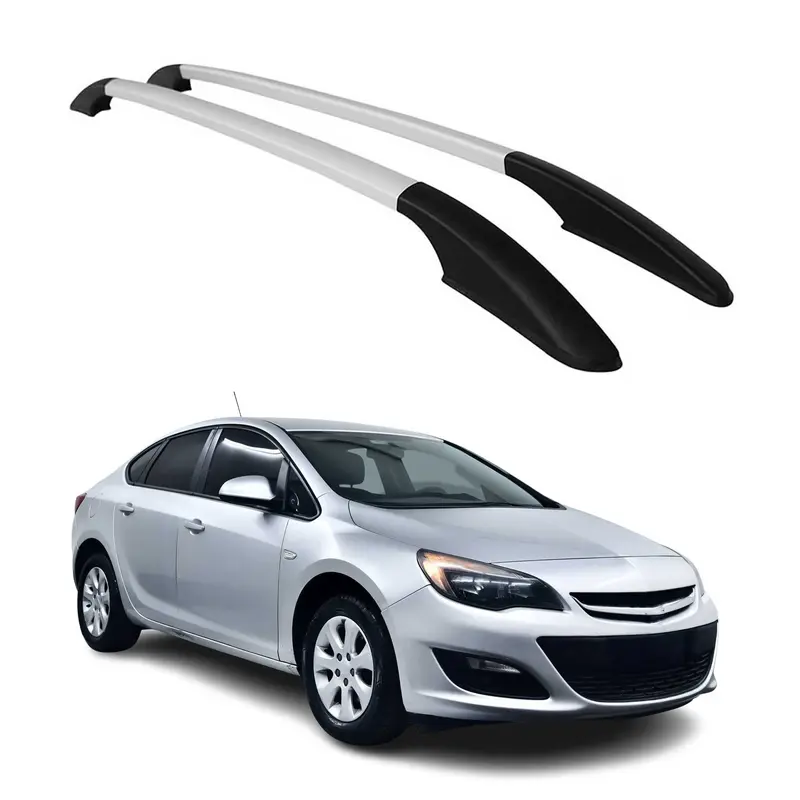 Barres de toit longitudinales pour Opel Astra K 2015-2021 en Alu gris