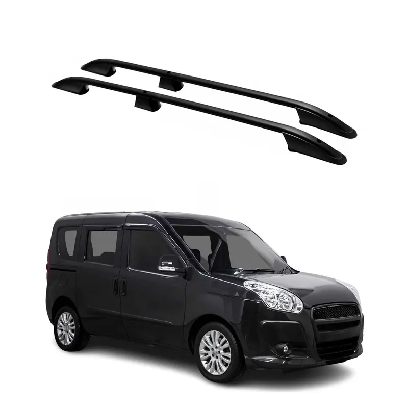 Barres de toit longitudinales pour Opel Combo D 2012-2019 L1 Court Alu Noir