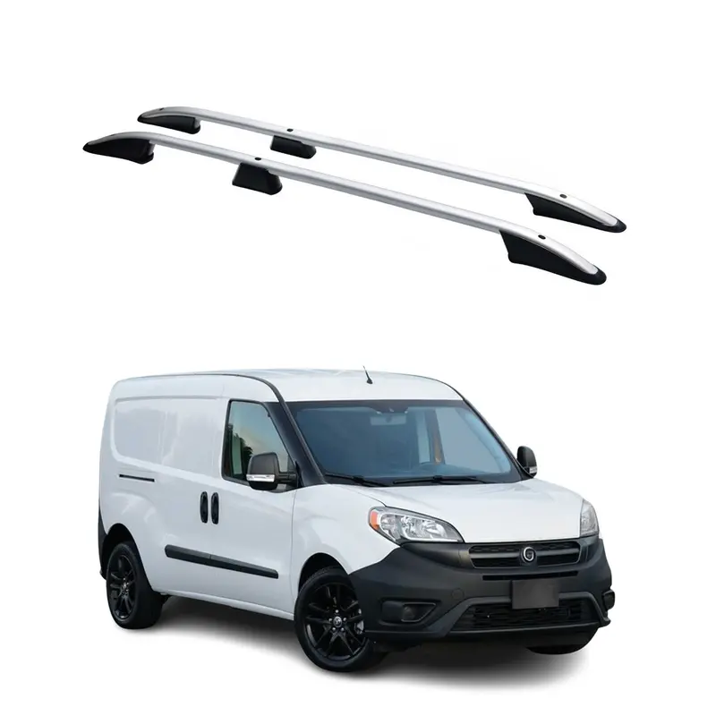 Barres de toit longitudinales pour Opel Combo / Fiat Doblo 2010-2021 L2 Alu Gris