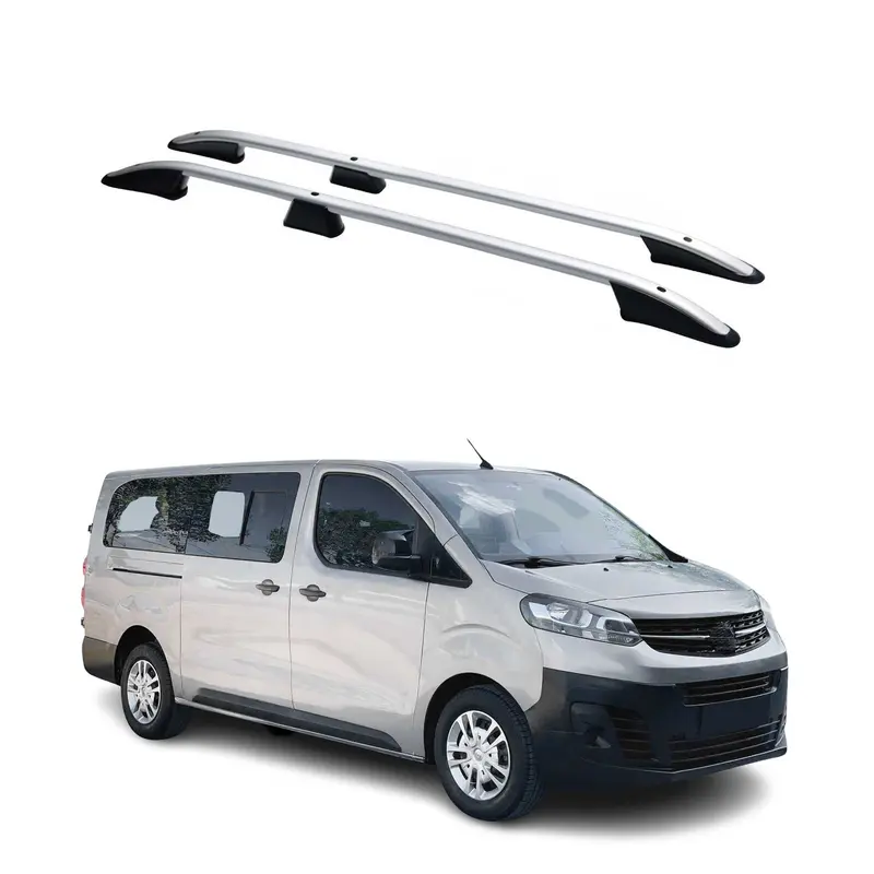 Barres de toit longitudinales pour Peugeot Expert 2016-2026 L3 Aluminium Gris