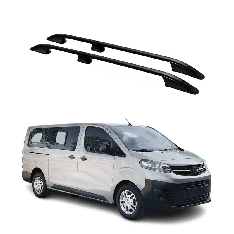 Barres de toit longitudinales pour Peugeot Expert / Traveller 2016-2026 L3 Noir