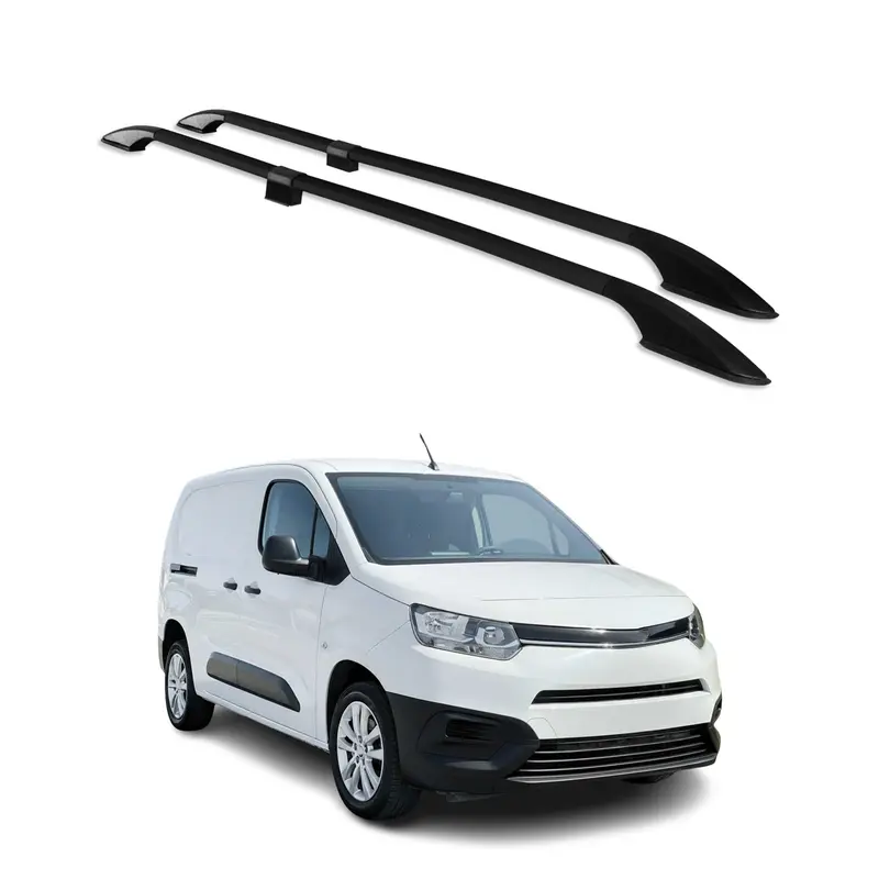 Barres de toit longitudinales pour Toyota Proace City 2019-2026 L2 Alu Noir